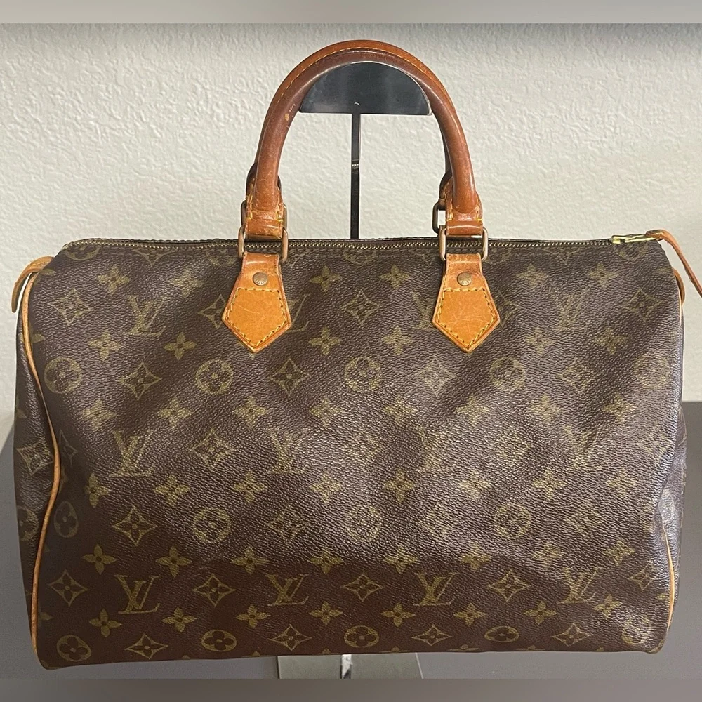 Authentic - Louis Vuitton Monogram Speedy 35 Handbag - firm on price - Picture 1 of 15